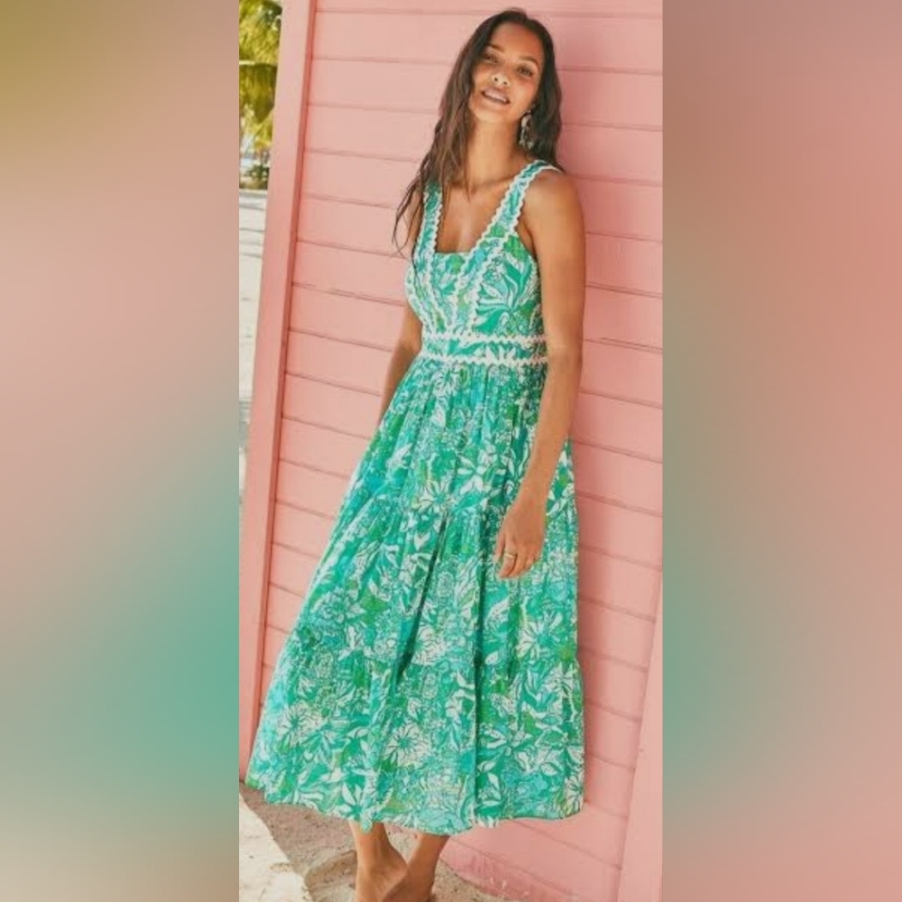 Excellent Pre-Owned Condition Lilly Pulitzer Pollie Midi Dress